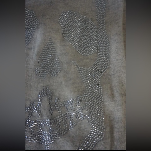 ZADIG & VOLTAIRE Sixtine Zip-Front Hooded Cashmere Sweatshirt Skull Small - Picture 7 of 12